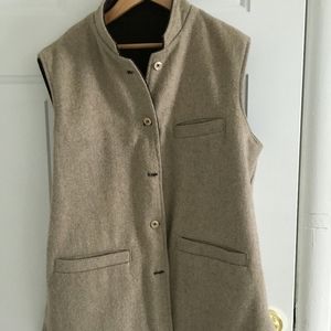 Wool jacket vest